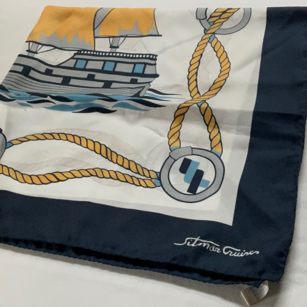 Vintage Sitmar Cruises Fairwind Scarf - Picture 4 of 5